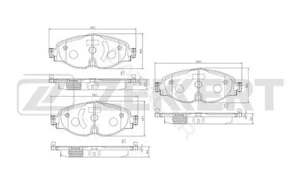 Тормозные колодки ZEKKERT BS-1427