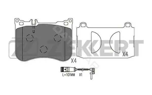 Тормозные колодки ZEKKERT BS-2953