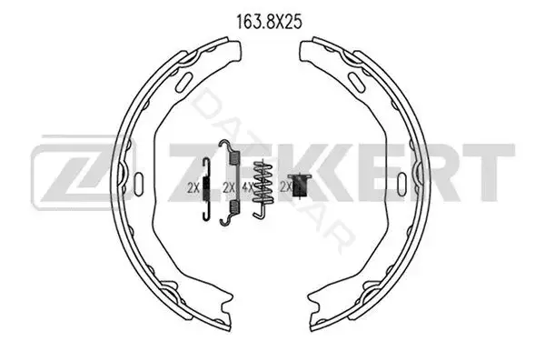 Барабанные колодки ZEKKERT BK-4081