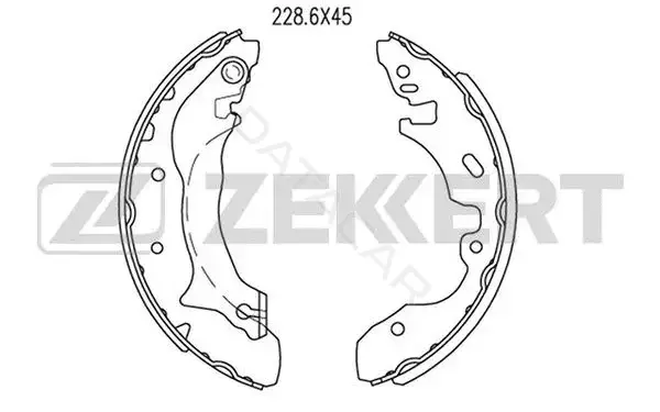 Барабанные колодки ZEKKERT BK-4283