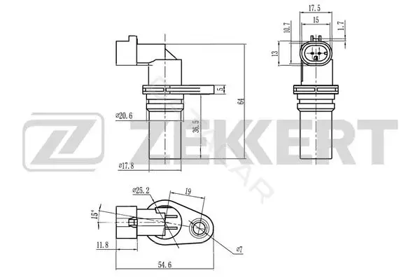Датчик давления воздуха ZEKKERT SE-4109