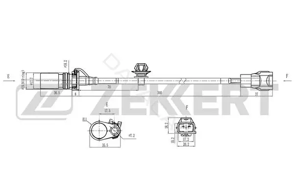 Датчик давления воздуха ZEKKERT SE-4098