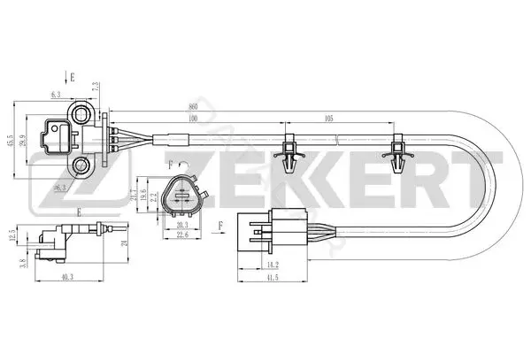 Датчик давления воздуха ZEKKERT SE-4108