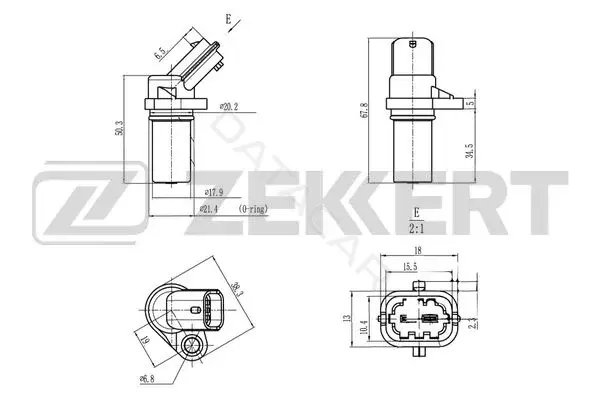 Датчик давления воздуха ZEKKERT SE-4058