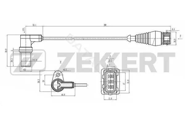 Датчик давления воздуха ZEKKERT SE-4124