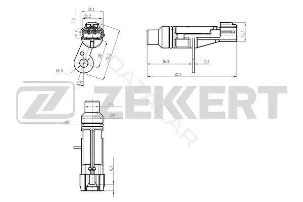 Датчик давления воздуха ZEKKERT SE-4091