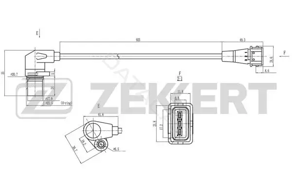 Датчик давления воздуха ZEKKERT SE-4063