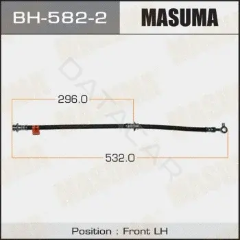 Тормозные шланги MASUMA BH-582-2