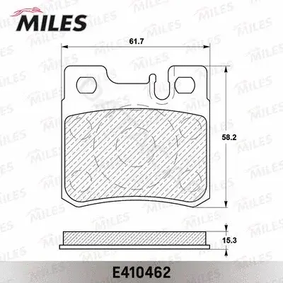 Тормозные колодки MILES E410462