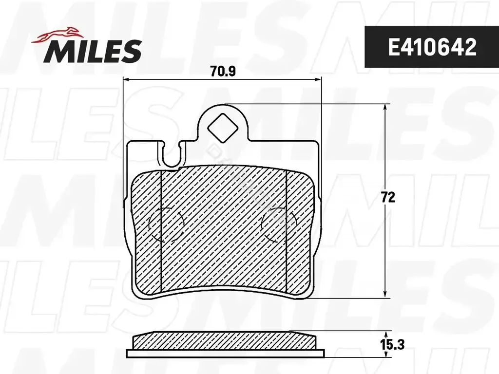 Тормозные колодки MILES E410642