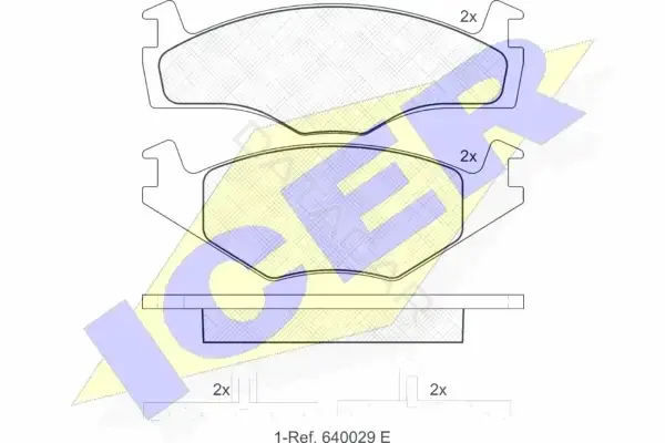 Тормозные колодки ICER 181048