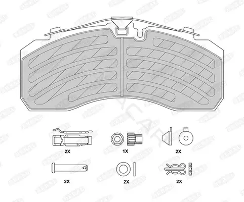 Тормозные колодки BERAL BCV29253TK