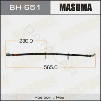 Тормозные шланги MASUMA BH-651