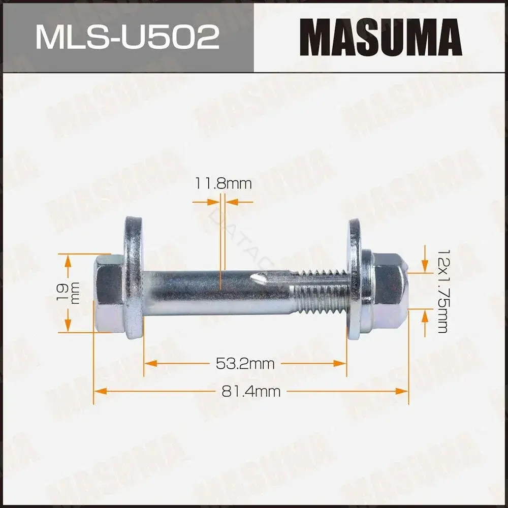 Болт подвески MASUMA MLS-U502