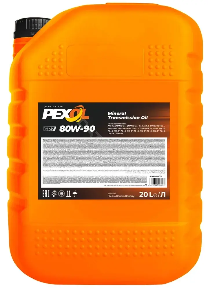 Масло трансмиссионное PEXOL 80W90PX035