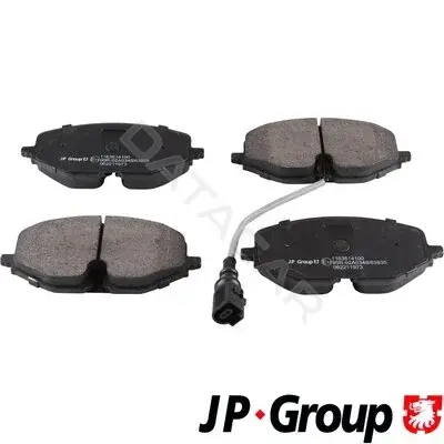 Тормозные колодки JP GROUP 1163614100