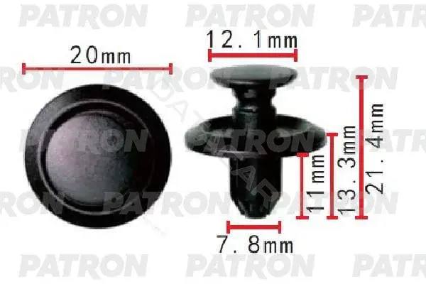 Клипсы, фиксаторы, зажимы PATRON P37-1494