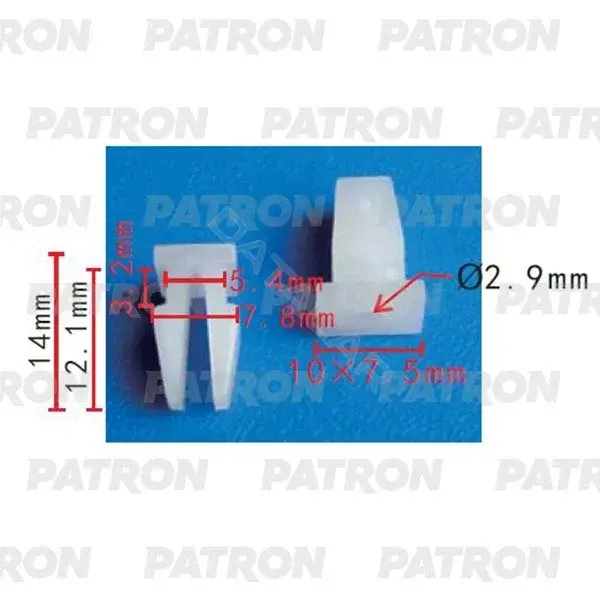 Клипсы, фиксаторы, зажимы PATRON P37-2122