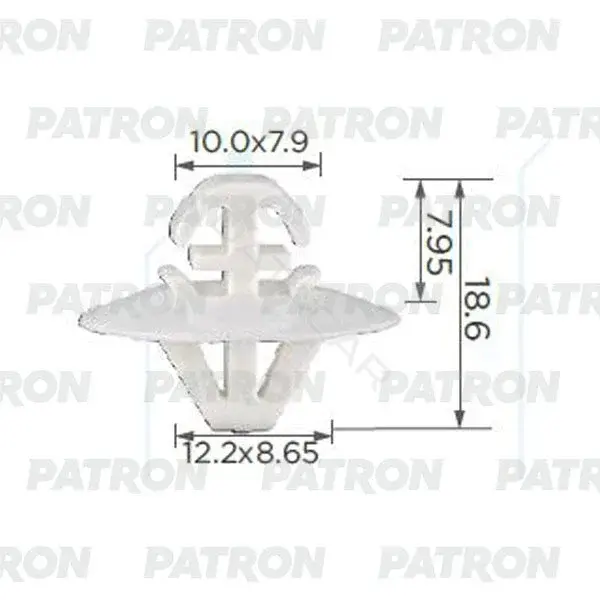 Клипсы, фиксаторы, зажимы PATRON P37-2419