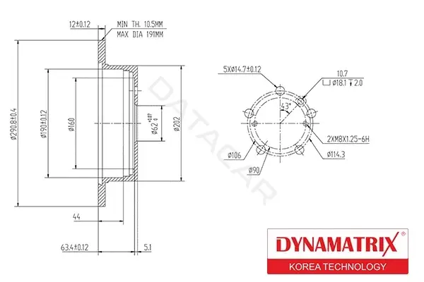 Тормозные диски DYNAMATRIX DBD1380