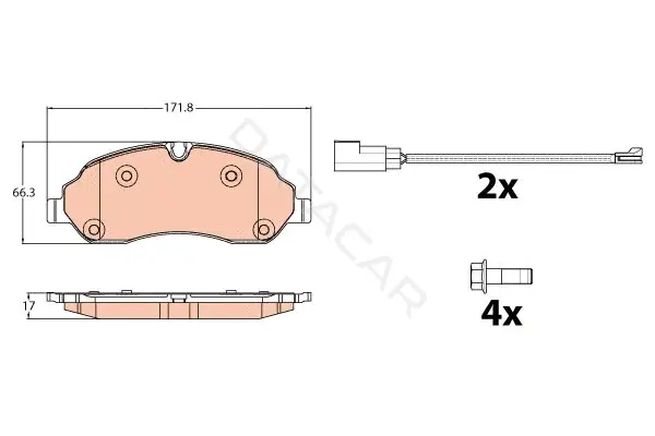 Тормозные колодки TRW GDB2117