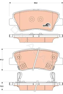 Тормозные колодки TRW GDB3494DT