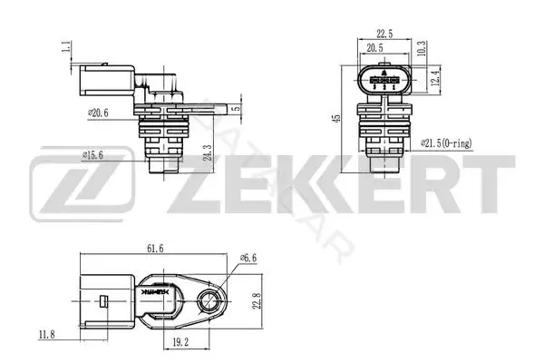Датчик давления воздуха ZEKKERT SE-5056