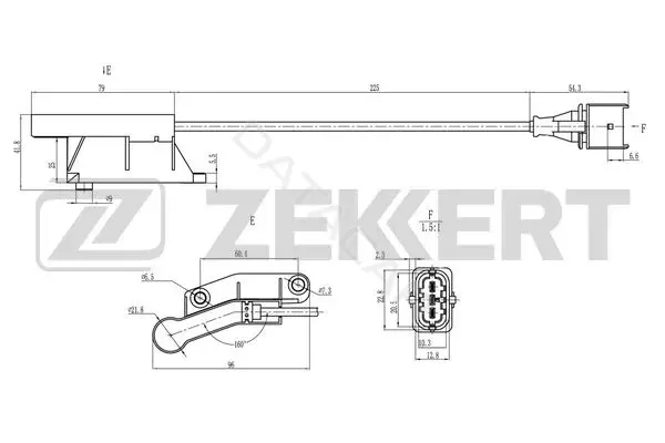 Датчик давления воздуха ZEKKERT SE-5018