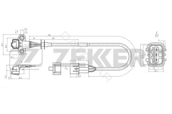 Датчик давления воздуха ZEKKERT SE-5046