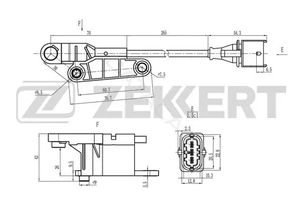 Датчик давления воздуха ZEKKERT SE-5032