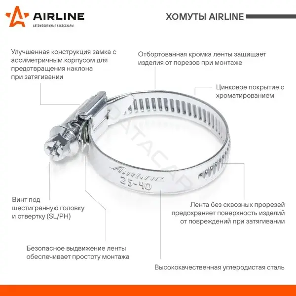 Клипсы, фиксаторы, зажимы Airline AHCSZ01