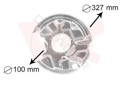Защита тормозного диска VAN WEZEL 3024374