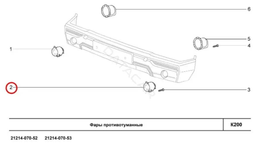 Противотуманные фары LADA 21900374301100