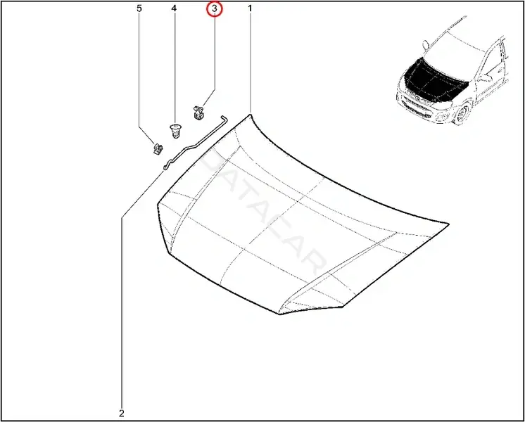 Клипсы, фиксаторы, зажимы LADA 21900840714600