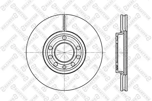 Тормозные диски STELLOX 6020-3645V-SX