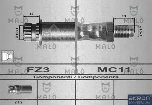 Тормозные шланги MALO 80563