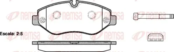 Тормозные колодки REMSA 1245.00
