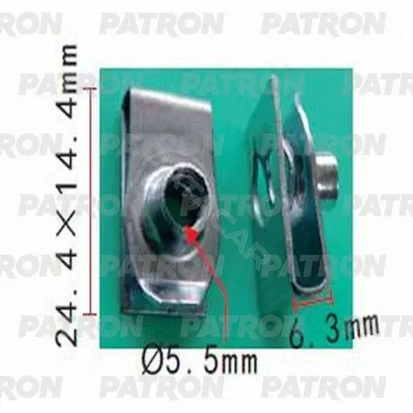 Клипсы, фиксаторы, зажимы PATRON P37-0948