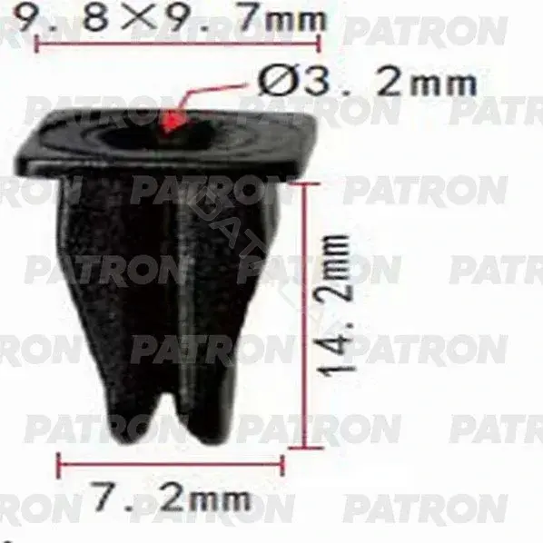 Клипсы, фиксаторы, зажимы PATRON P37-1058