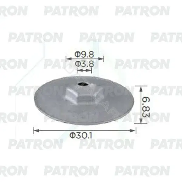 Клипсы, фиксаторы, зажимы PATRON P37-2432