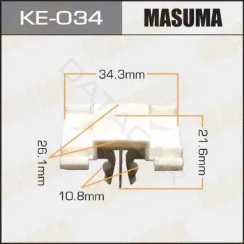 Клипсы, фиксаторы, зажимы MASUMA KE-034