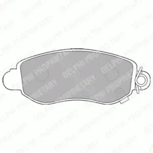 Тормозные колодки DELPHI LP1582