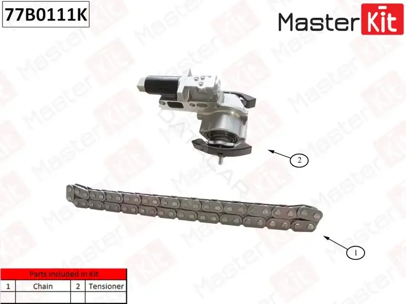 Натяжитель ремня генератора MASTERKIT 77B0111K