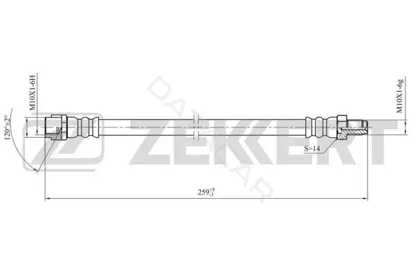 Тормозные шланги ZEKKERT BS-9451