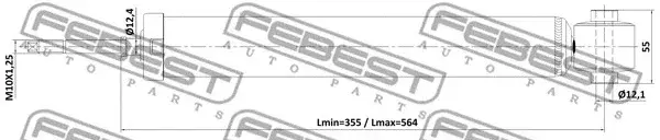 Амортизаторы FEBEST 12110-019R