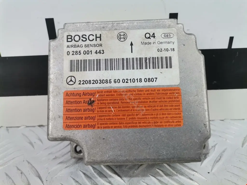 Блок управления подушками безопасности 0285001443, A2208206385