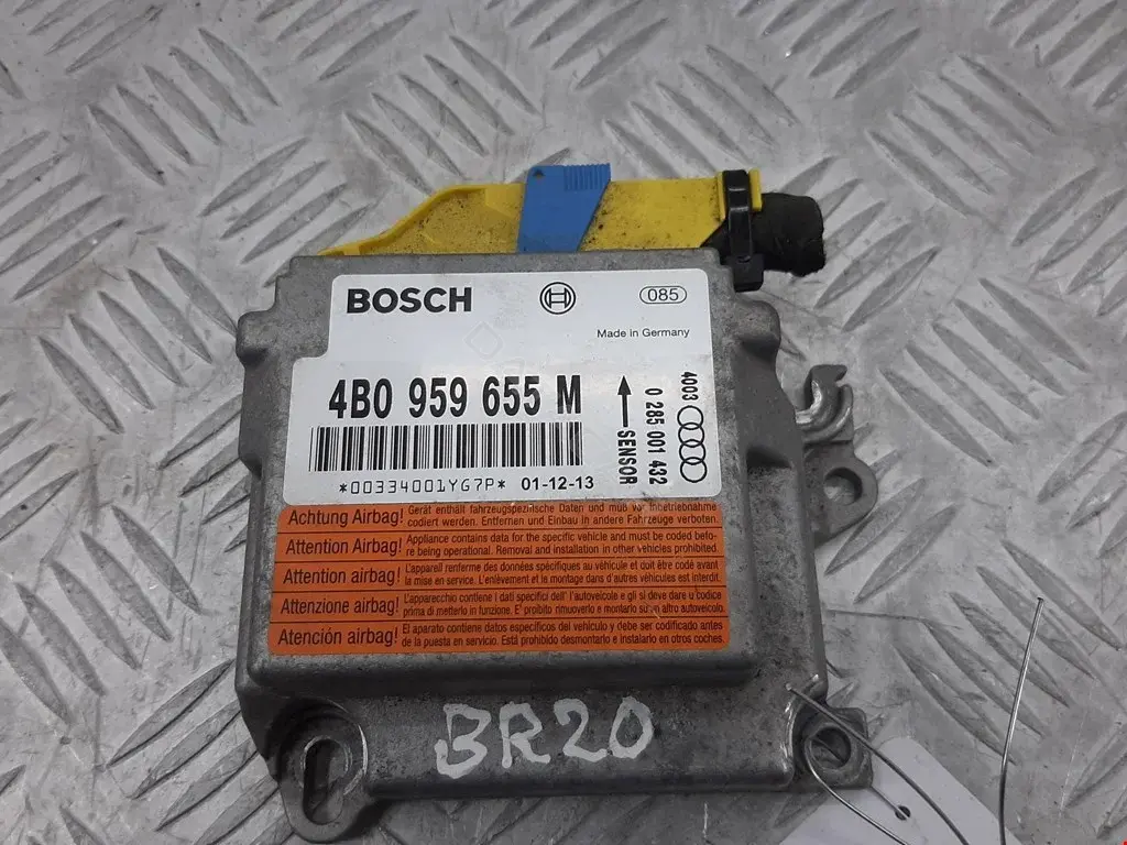Блок управления подушками безопасности 0285001432, 4B0959655M