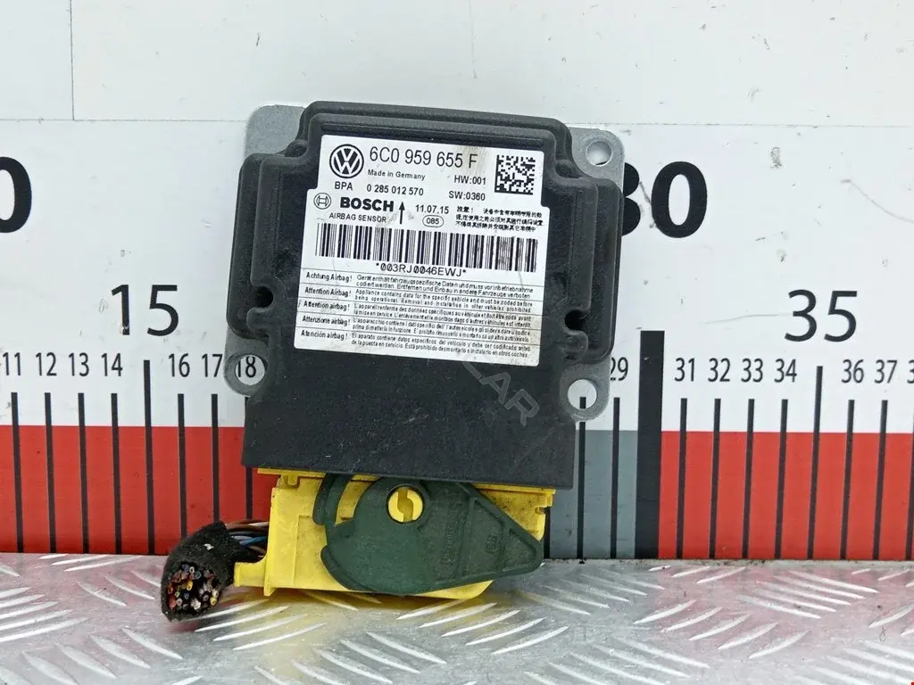 Блок управления подушками безопасности 0285012570, 6C0959655F
