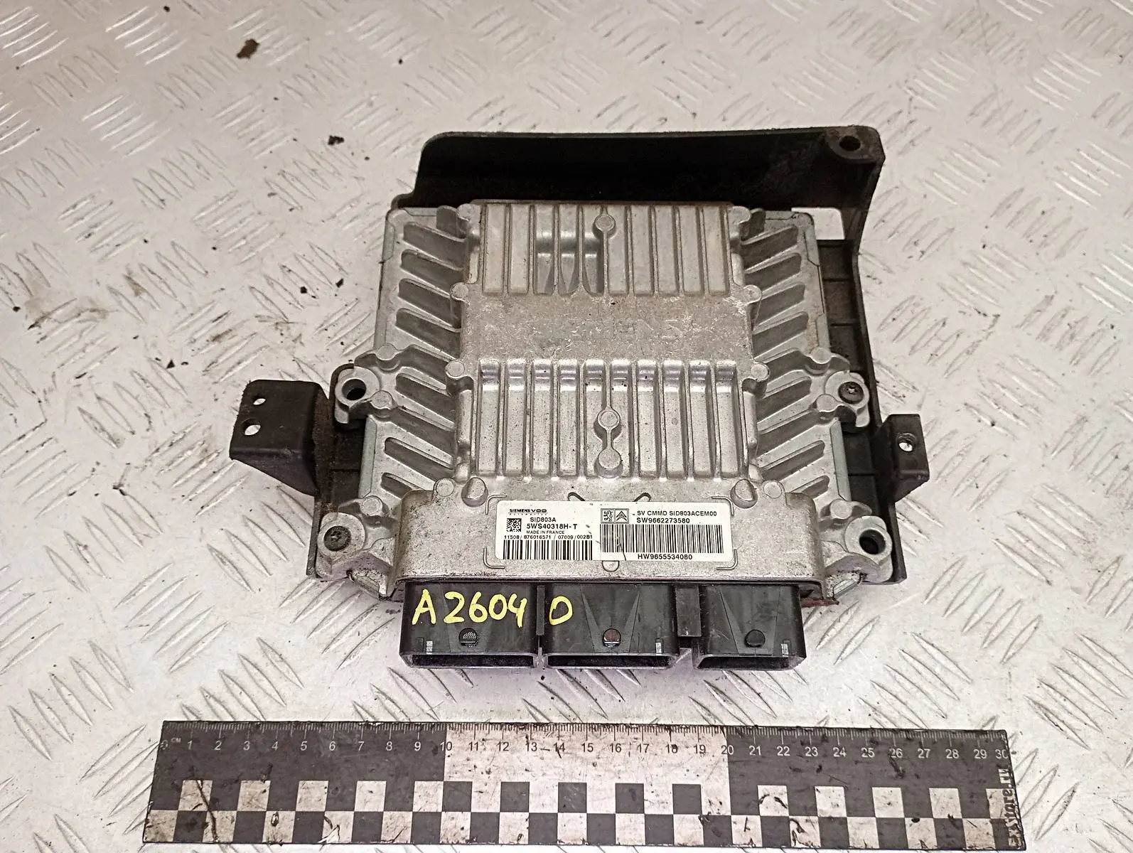 Блок управления двигателем 5WS40318HT, 9655534080, 9662273580