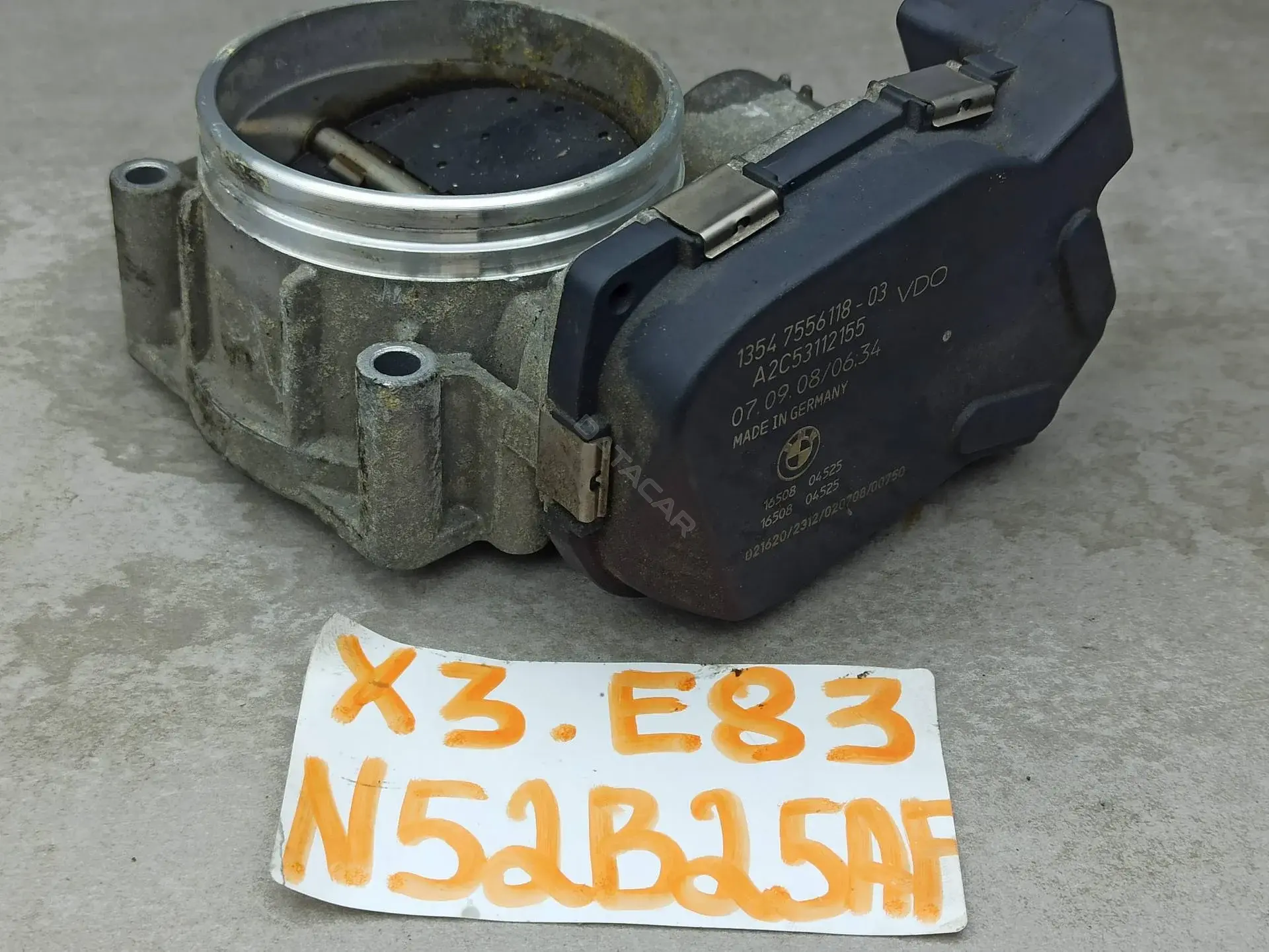 Дроссельная заслонка 13547556118, 7556118